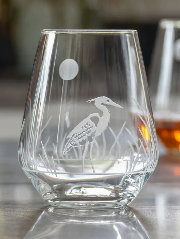 Heron Stemless Wine Glass