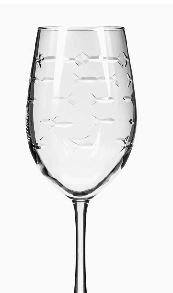 Stemmed Fish Wine Glass