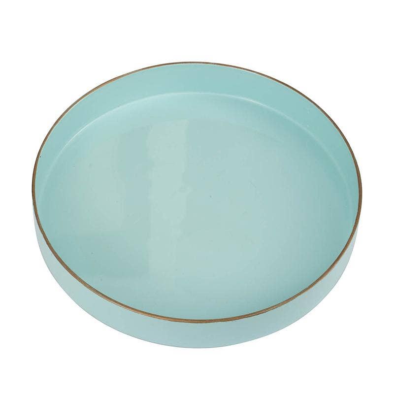 D10" Mimosa Round Tray - Powder Blue