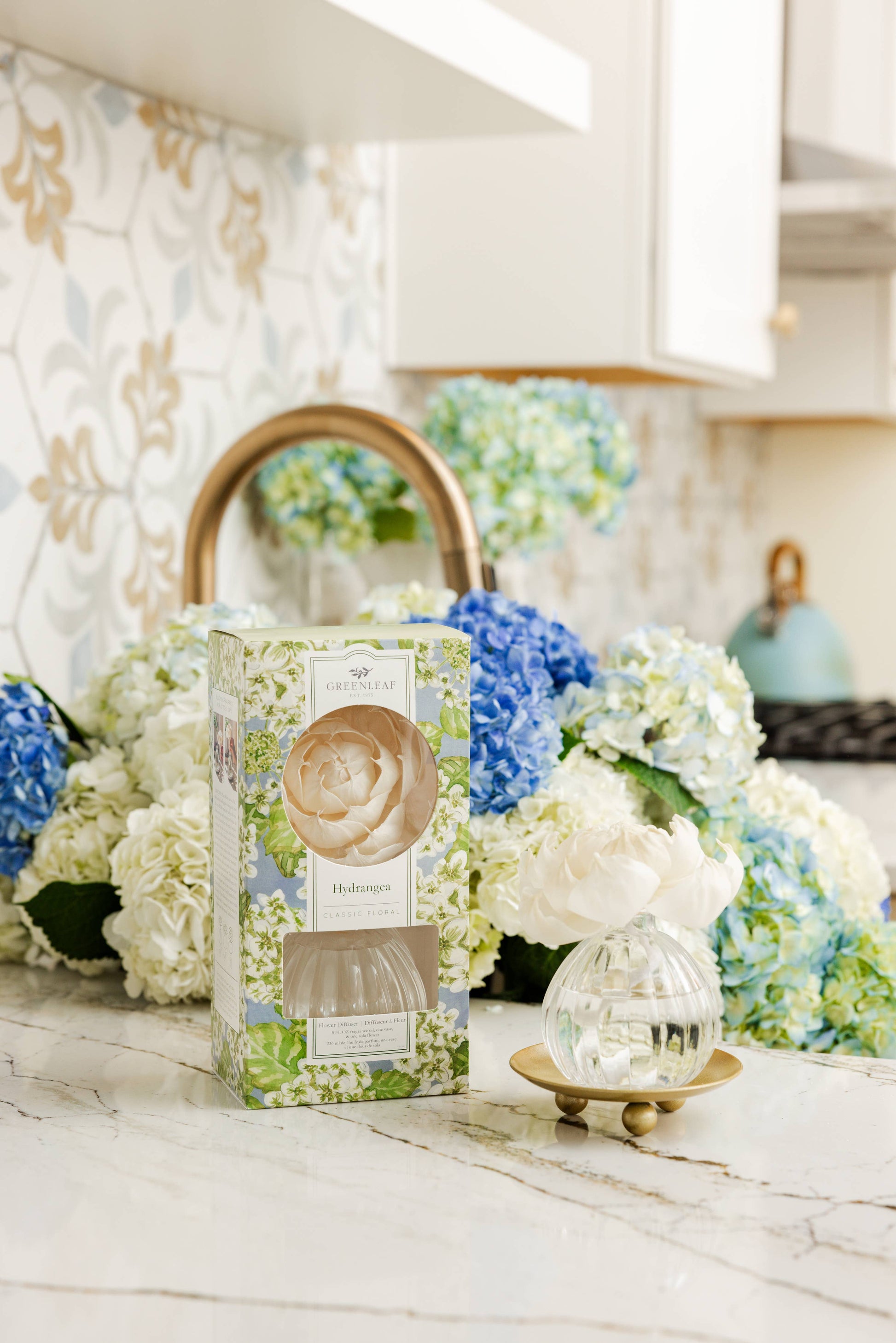 Hydrangea Flower Diffuser 4 Pack