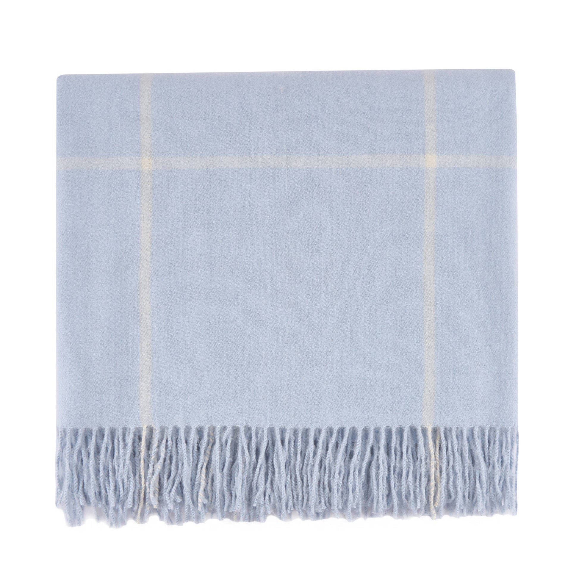 Glasgow Light Blue Throw 50x68