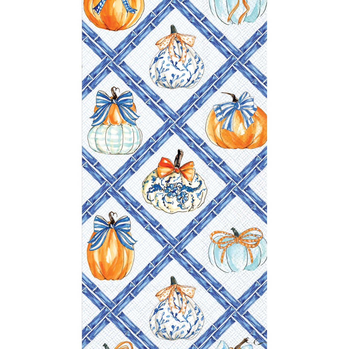Chinoiserie Pumpkin Topiary Paper Guest Towels