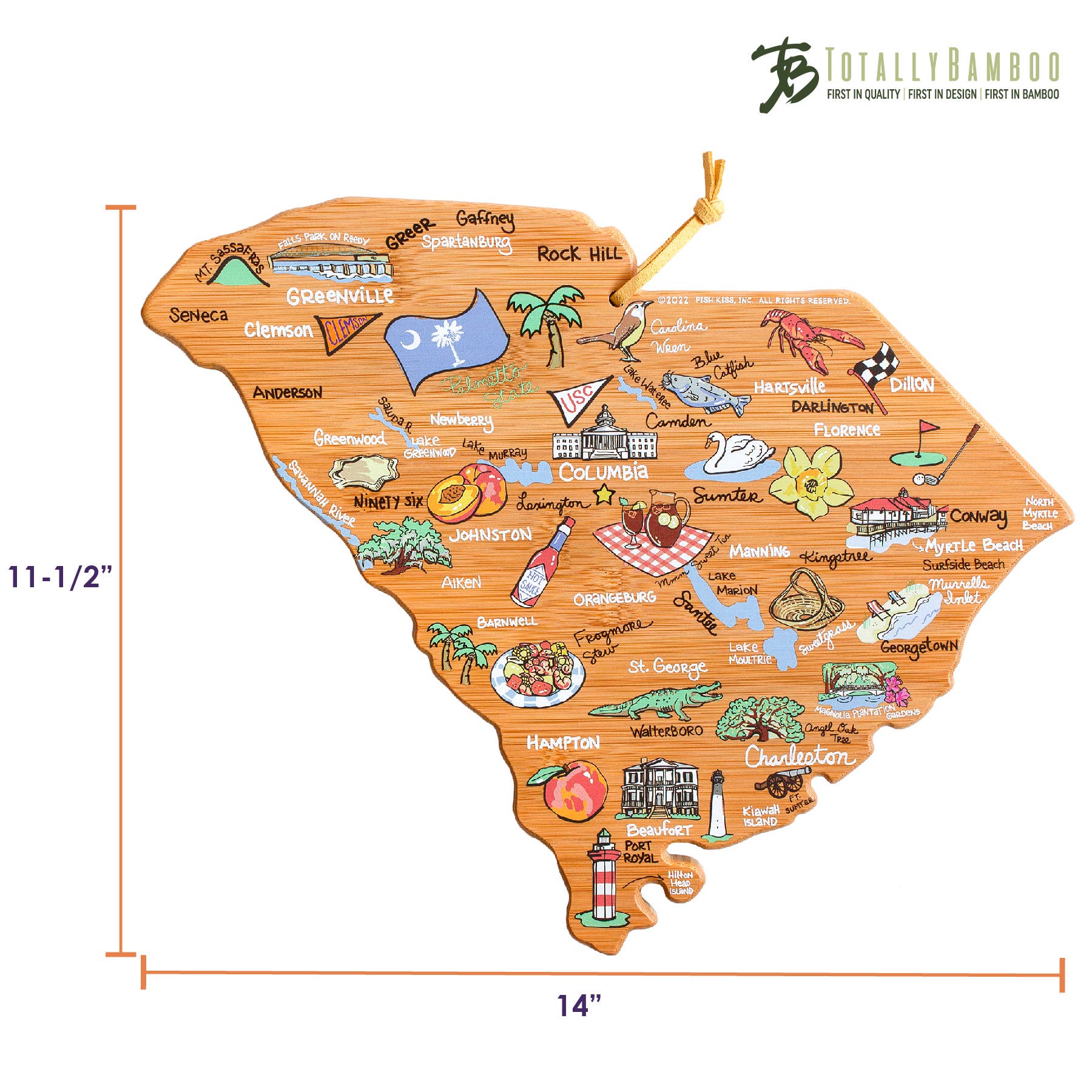 South Carolina Cutting Board