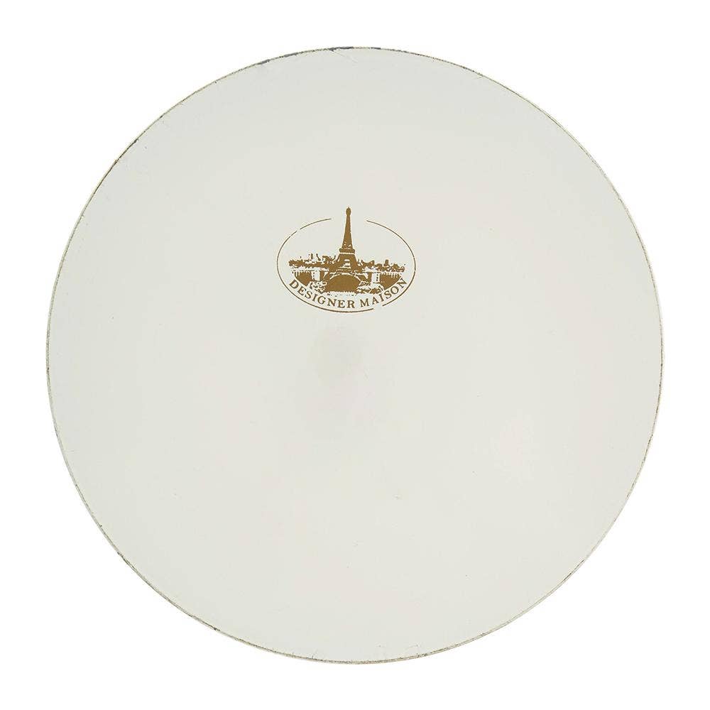 D10" Mimosa Round Tray - White