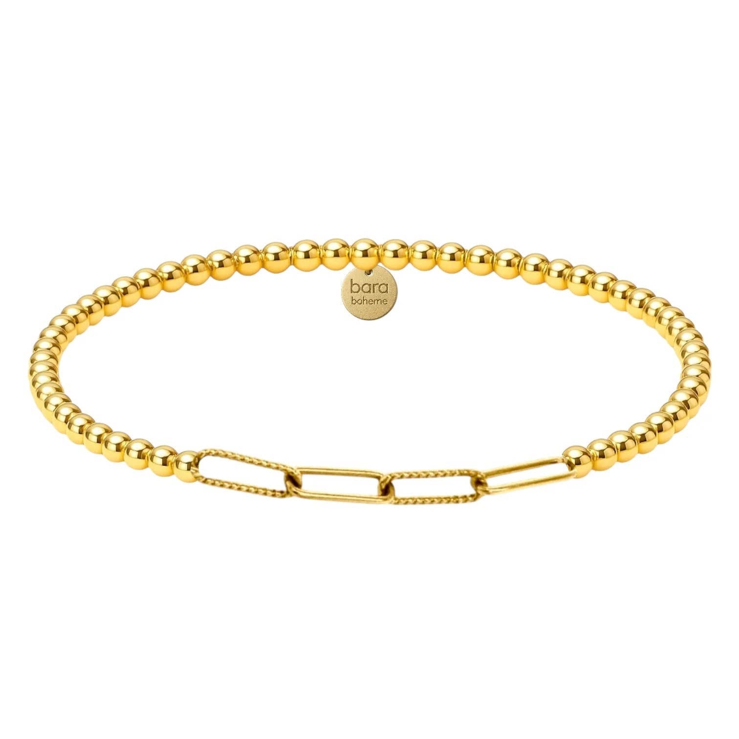 Sophie Paperclip | Gold Filled Beaded Bracelet
