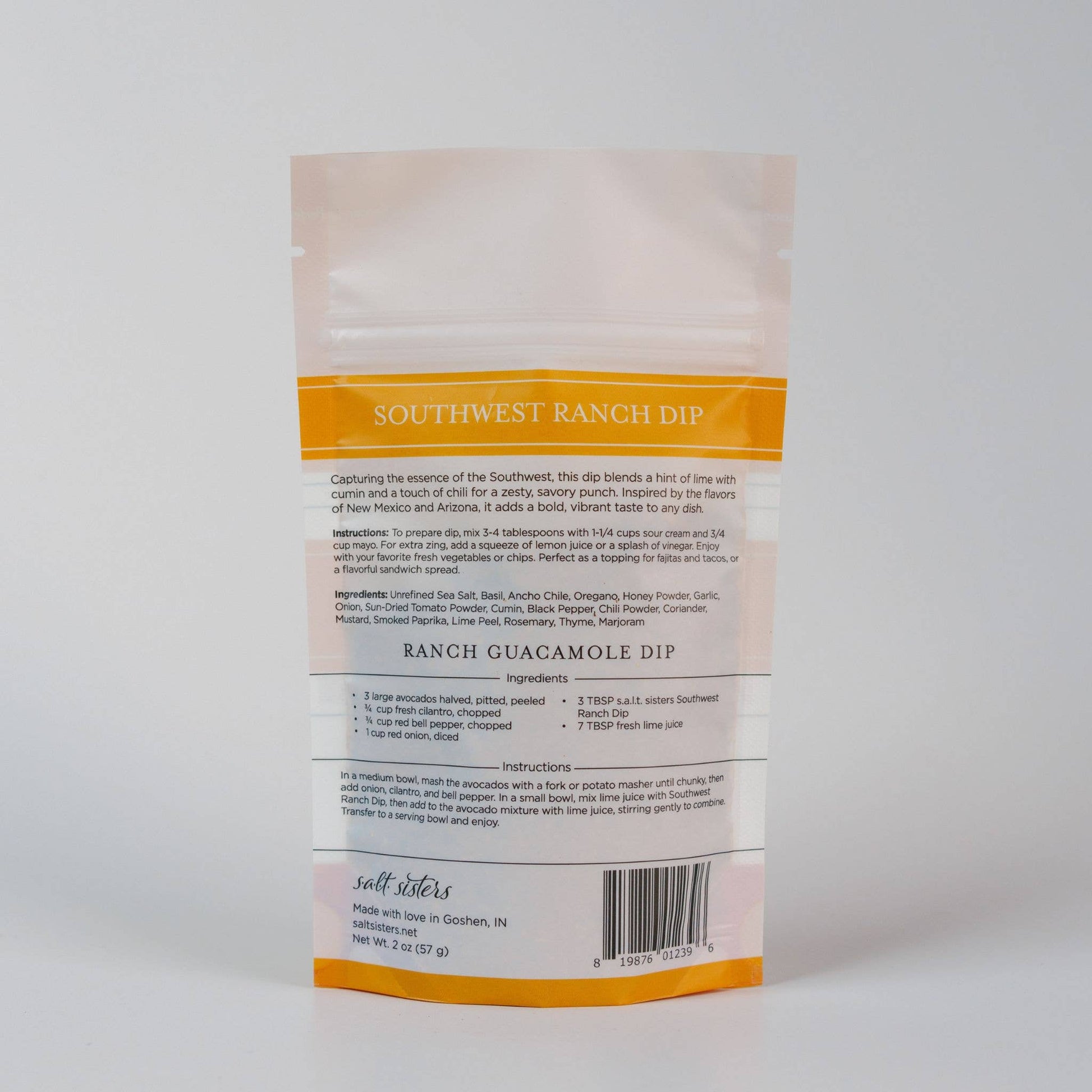 Dip Seasoning Mix - Southwest Ranch - Packaged Weights