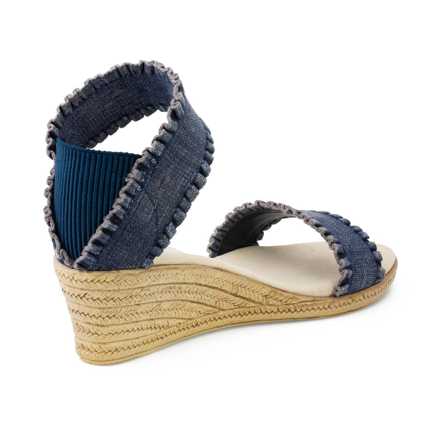 Spring26 Mana - Ruffle Wrap Tall Espadrille Wedge