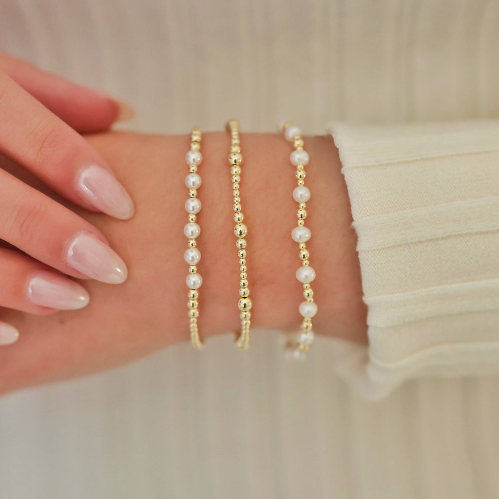 Carolyn | Gold Filled Beaded Bracelet