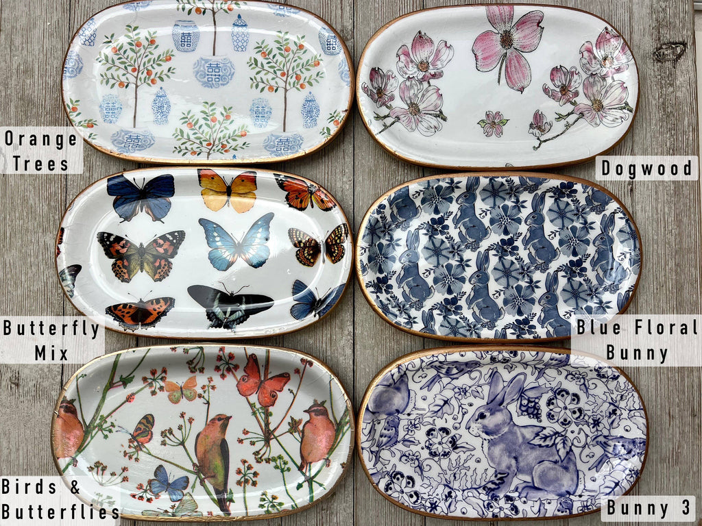 Ceramic Jewelry tray- large