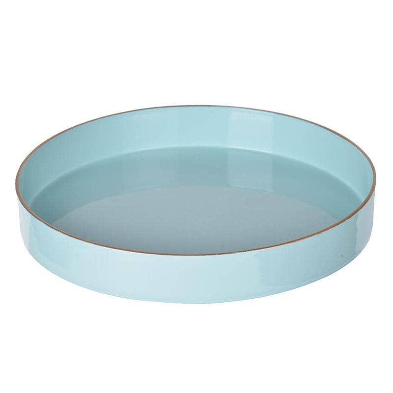 D10" Mimosa Round Tray - Powder Blue