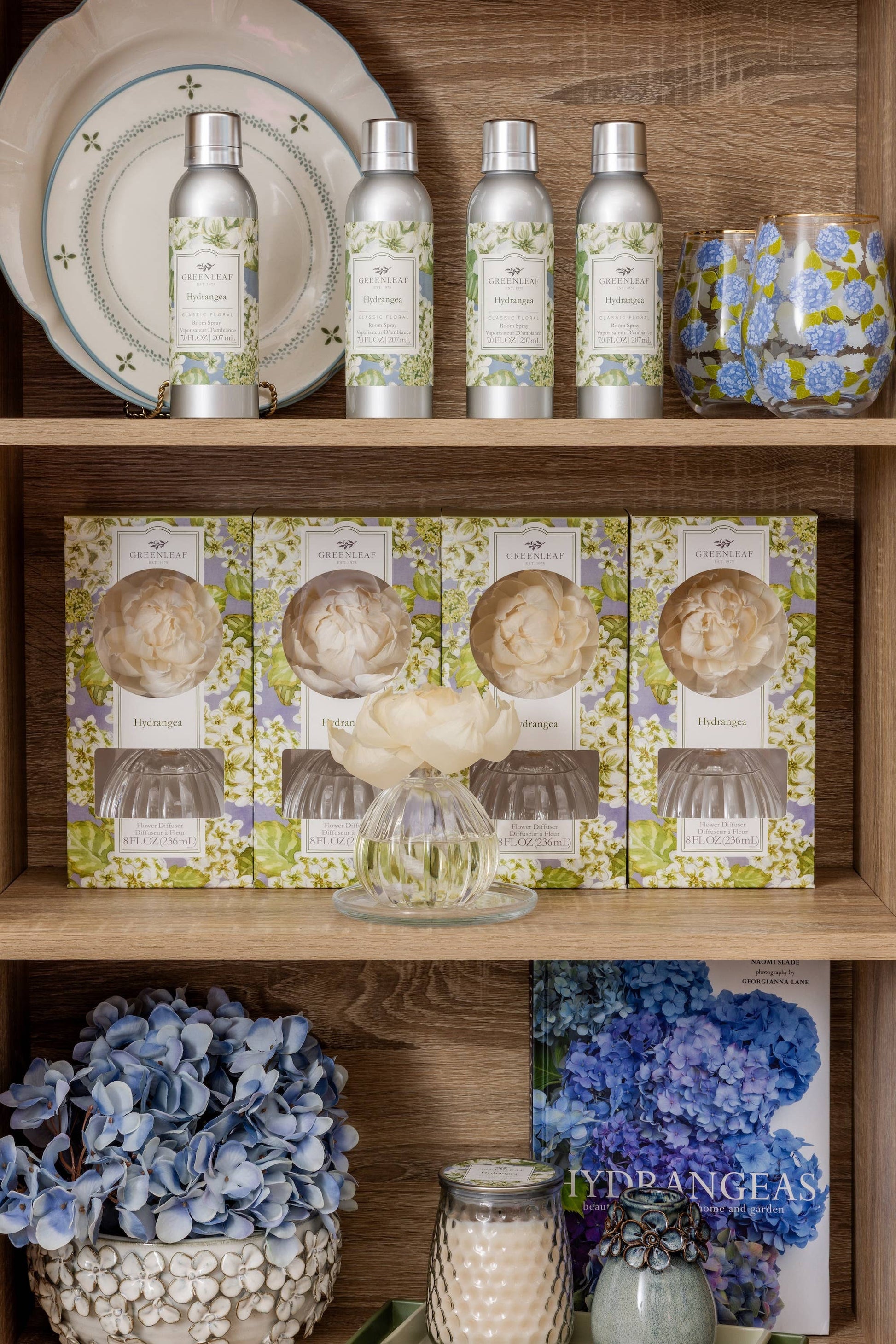 Hydrangea Flower Diffuser 4 Pack