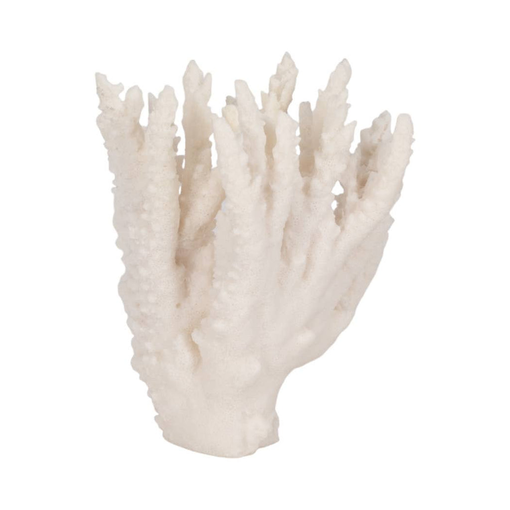 White 10 in. Resin Novelty Coastal Coral Reef Figurine