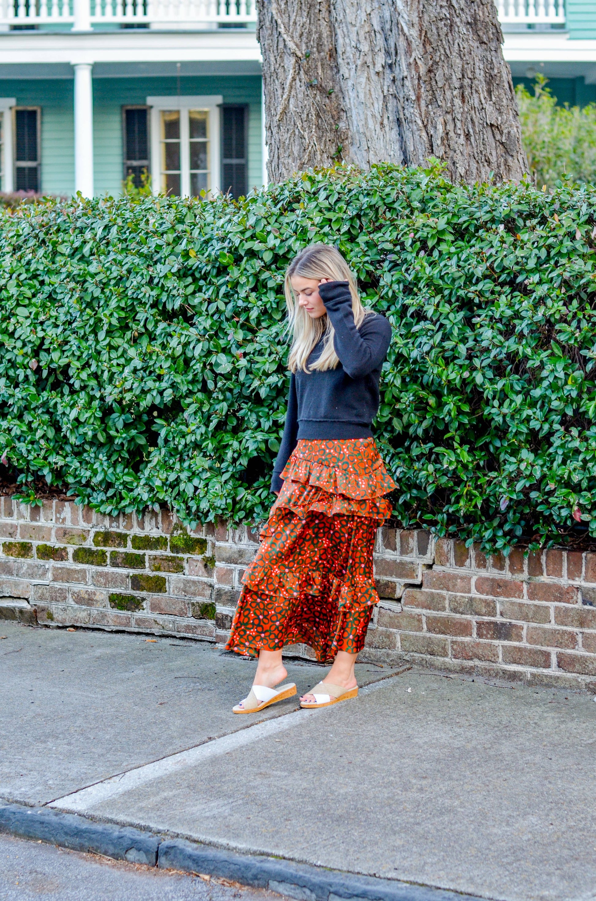 Abby Core Colors - Spring Criss-Cross Strap Slide On Sandal