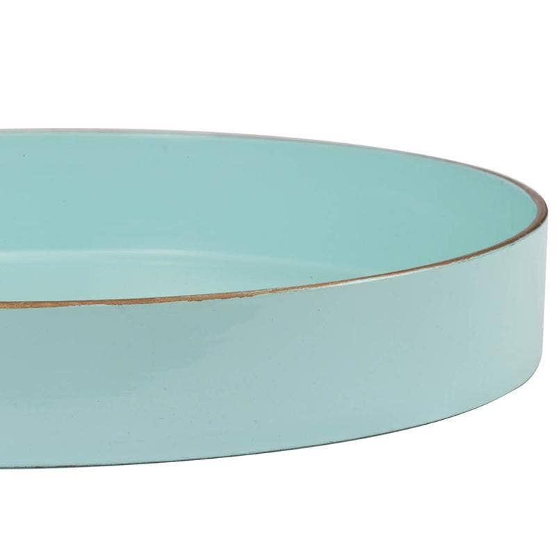 D10" Mimosa Round Tray - Powder Blue