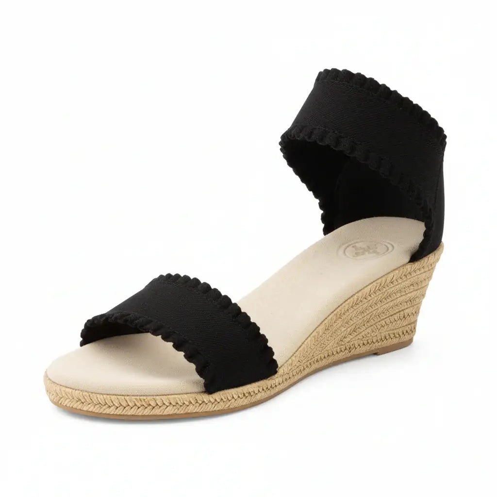 Spring26 Mana - Ruffle Wrap Tall Espadrille Wedge