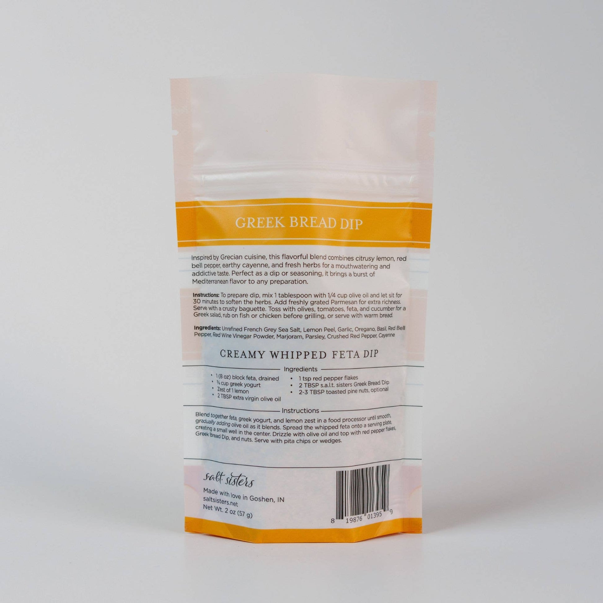 Dip Seasoning Mix - Greek Bread Dip - Packaged Weights