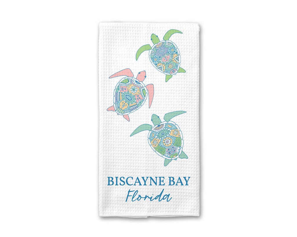 Custom Beach Town City State Coast Nautical Kitchen Towel