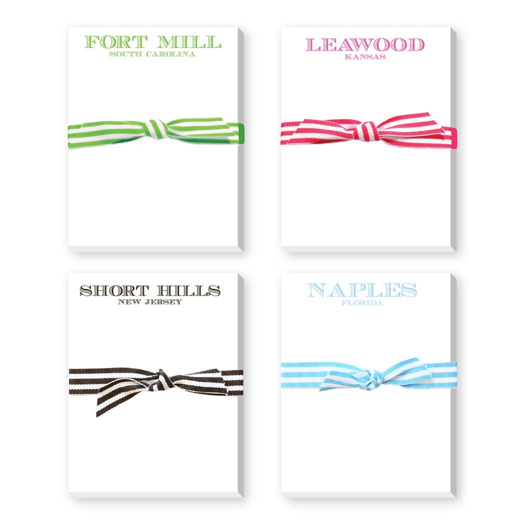 CITY AND STATE MINI NOTEPAD