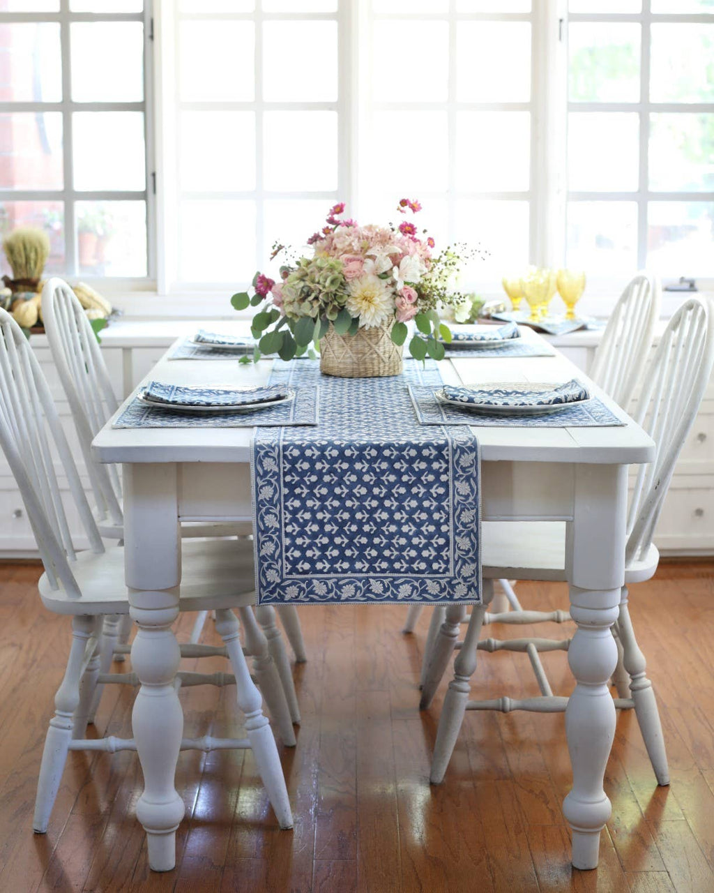 Table Runner, Charlotte Indigo
