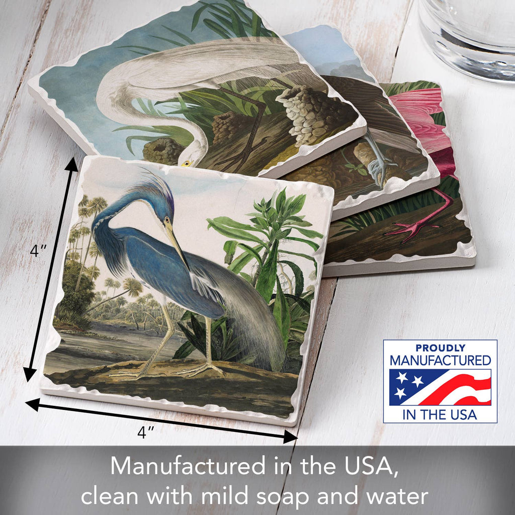 Fine Art "John James Audubon" 4pk Asst. Stone Coasters