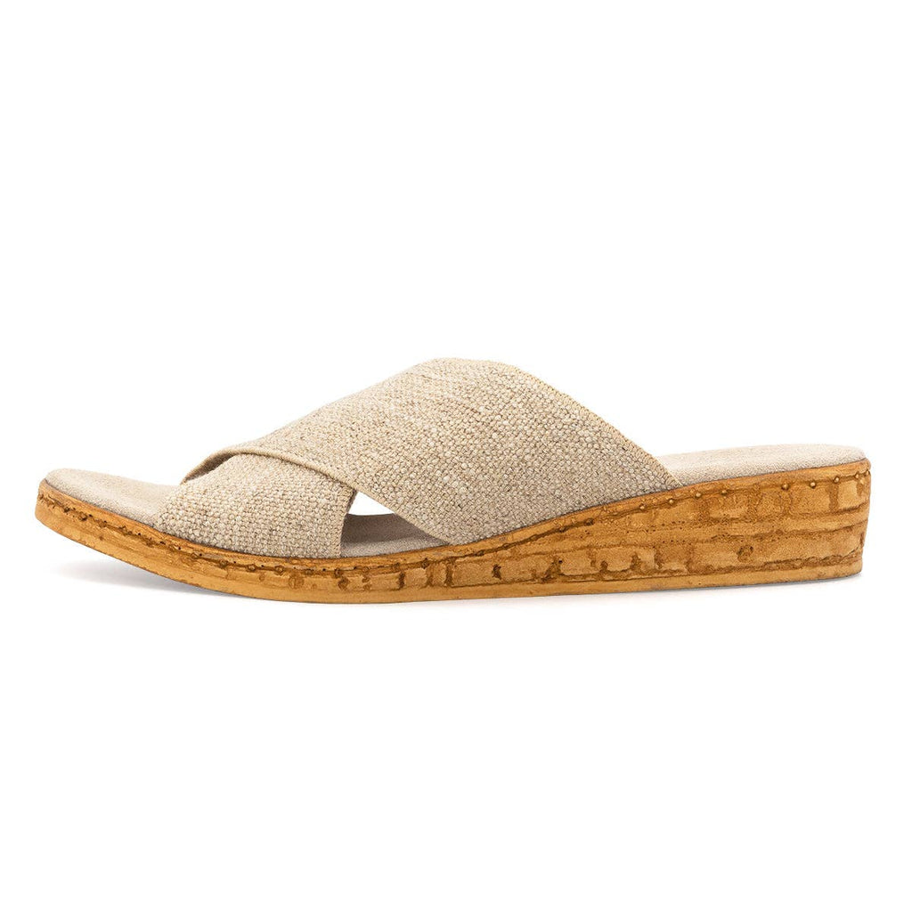 Abby Core Colors - Spring Criss-Cross Strap Slide On Sandal