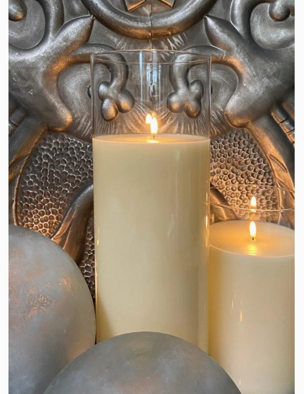 Revel Flameless Candle Ivory Extra Large