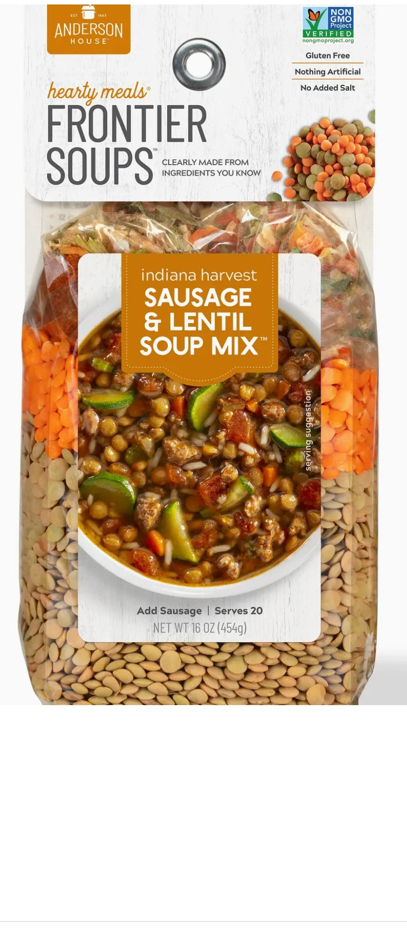 Revel Frontier Sausage & Lentil Soup Mix