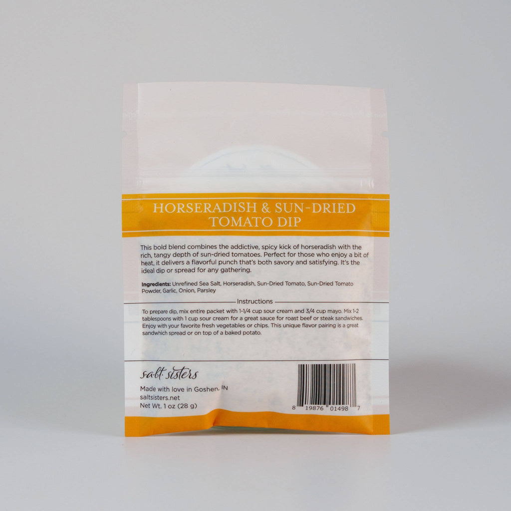 Dip Mix - Horseradish & Sun-Dried Tomato - Packaged Weights