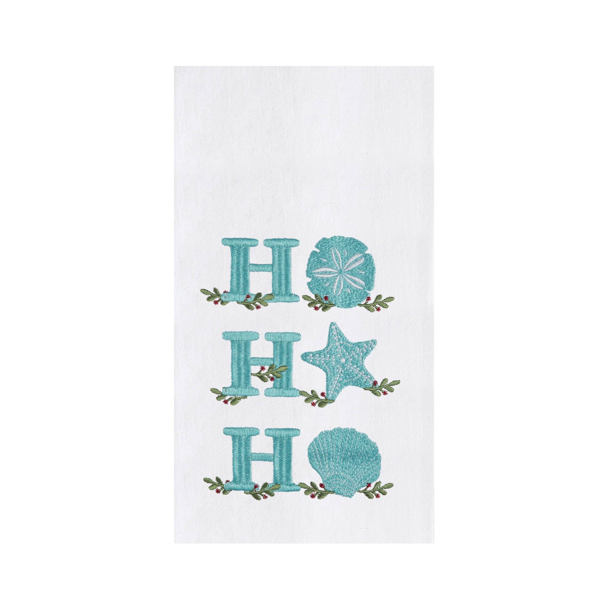 Christmas Ho Ho Ho Coastal Kitchen Towel