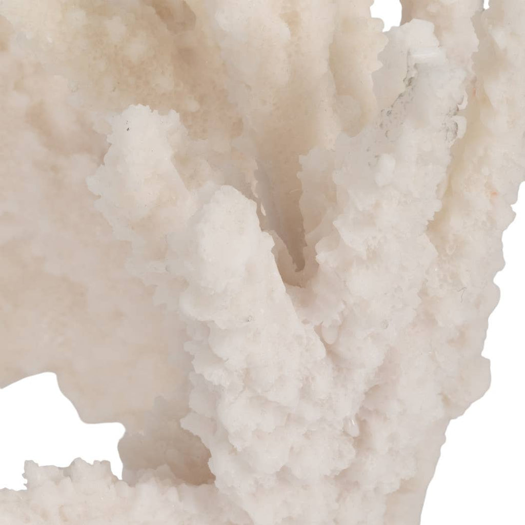 White 10 in. Resin Novelty Coastal Coral Reef Figurine
