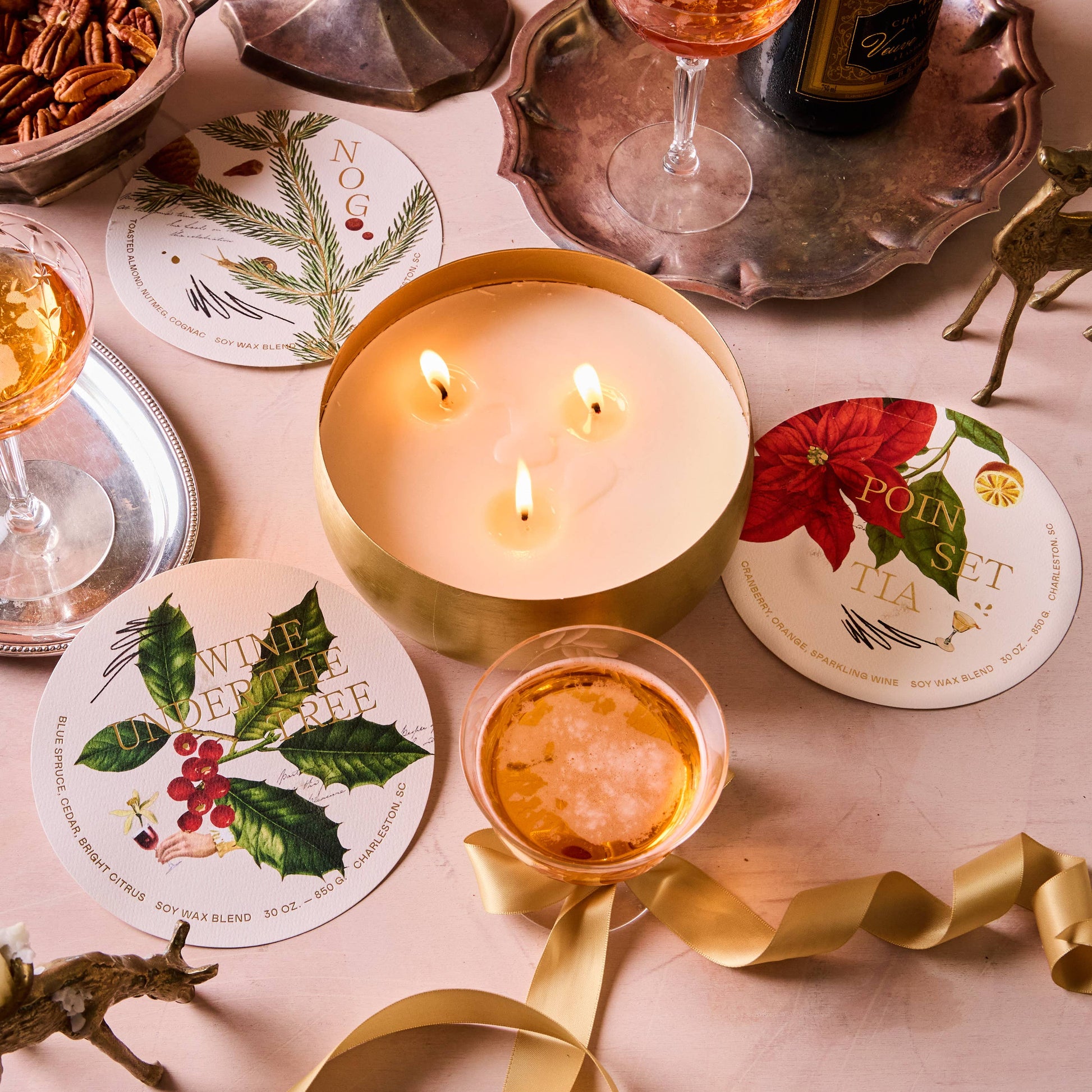 Rewined Wine Under The Tree Holiday Candle 30 oz