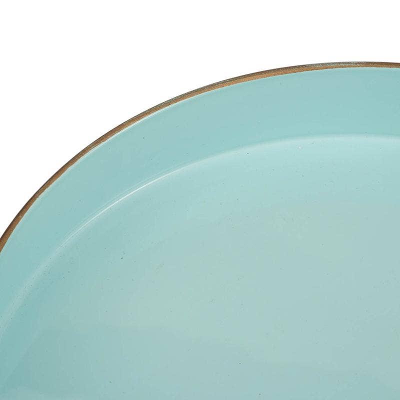D10" Mimosa Round Tray - Powder Blue