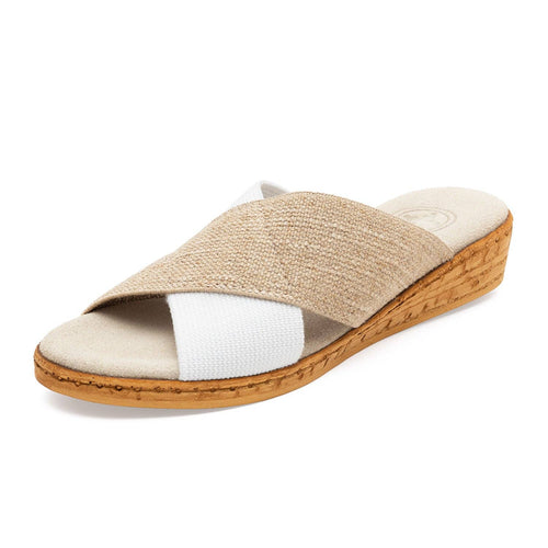 Abby Core Colors - Spring Criss-Cross Strap Slide On Sandal