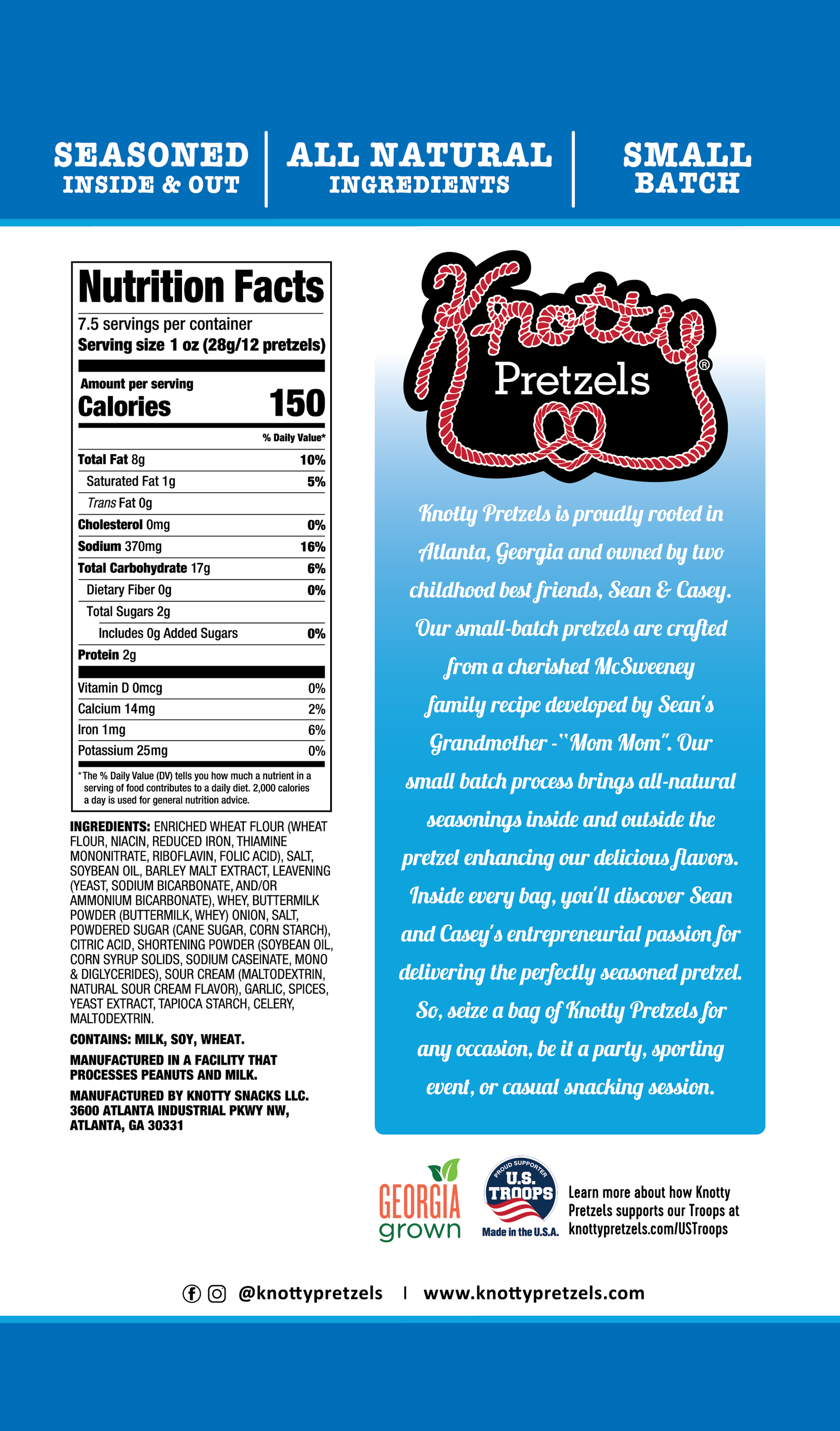 Ranch Mini Twist Pretzels 7.5oz