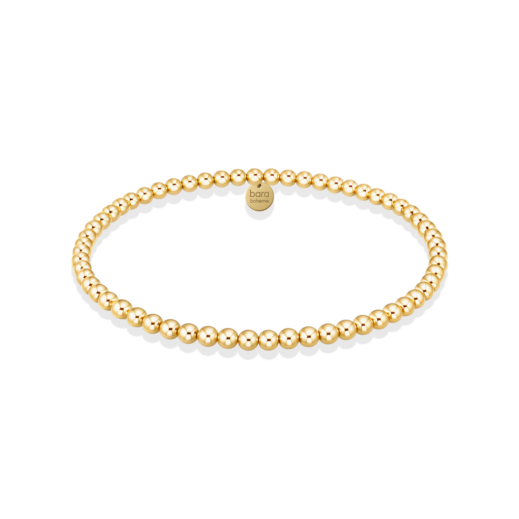 Classic 3MM | Gold Filled Beaded Bracelet