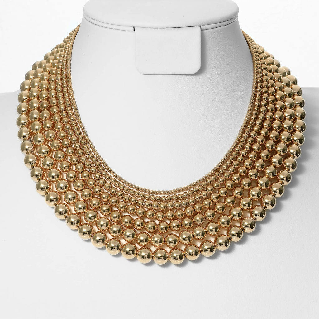 Classic 5MM | Gold Filled Beaded Necklace