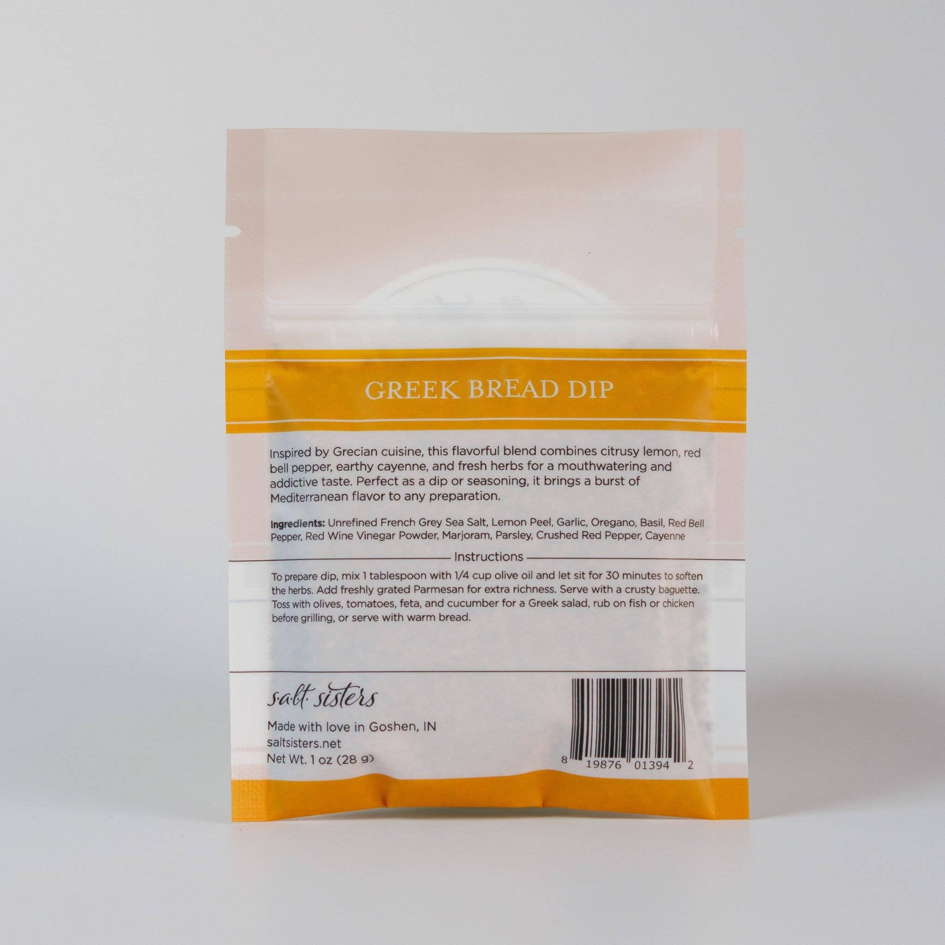 Dip Seasoning Mix - Greek Bread Dip - Packaged Weights