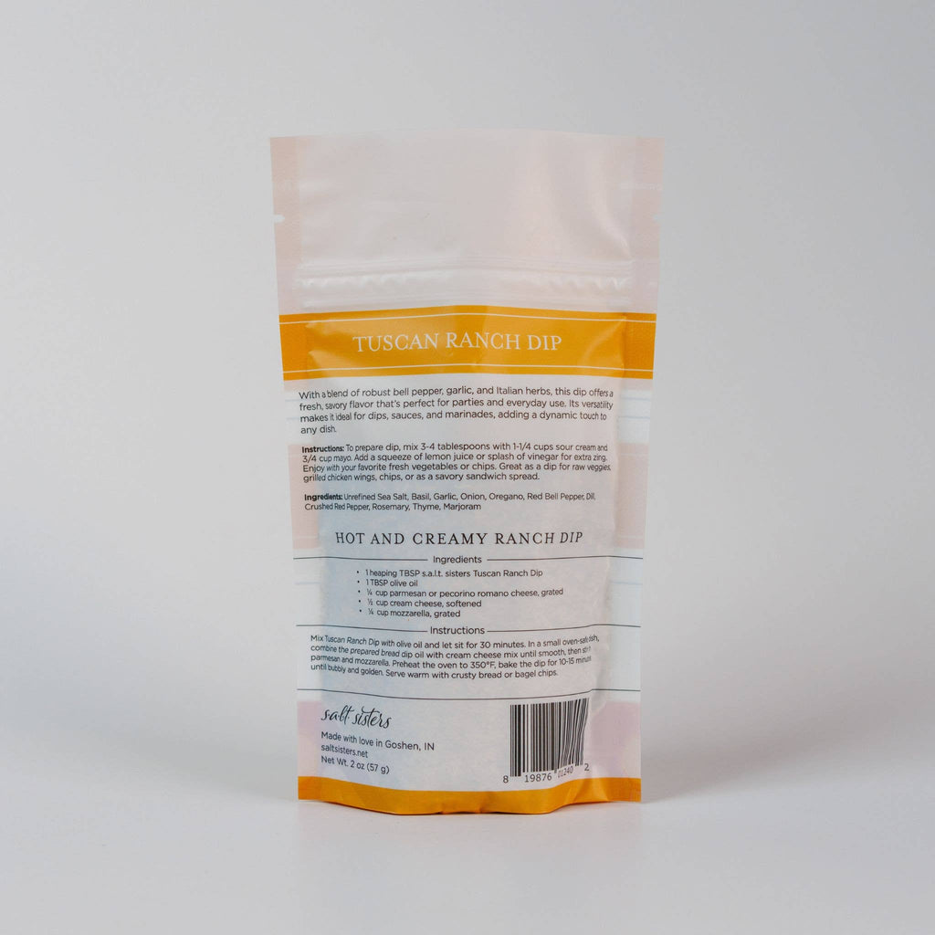 Dip Seasoning Mix - Tuscan Ranch - Packaged Weights