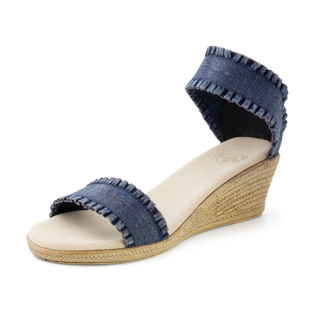 Spring26 Mana - Ruffle Wrap Tall Espadrille Wedge