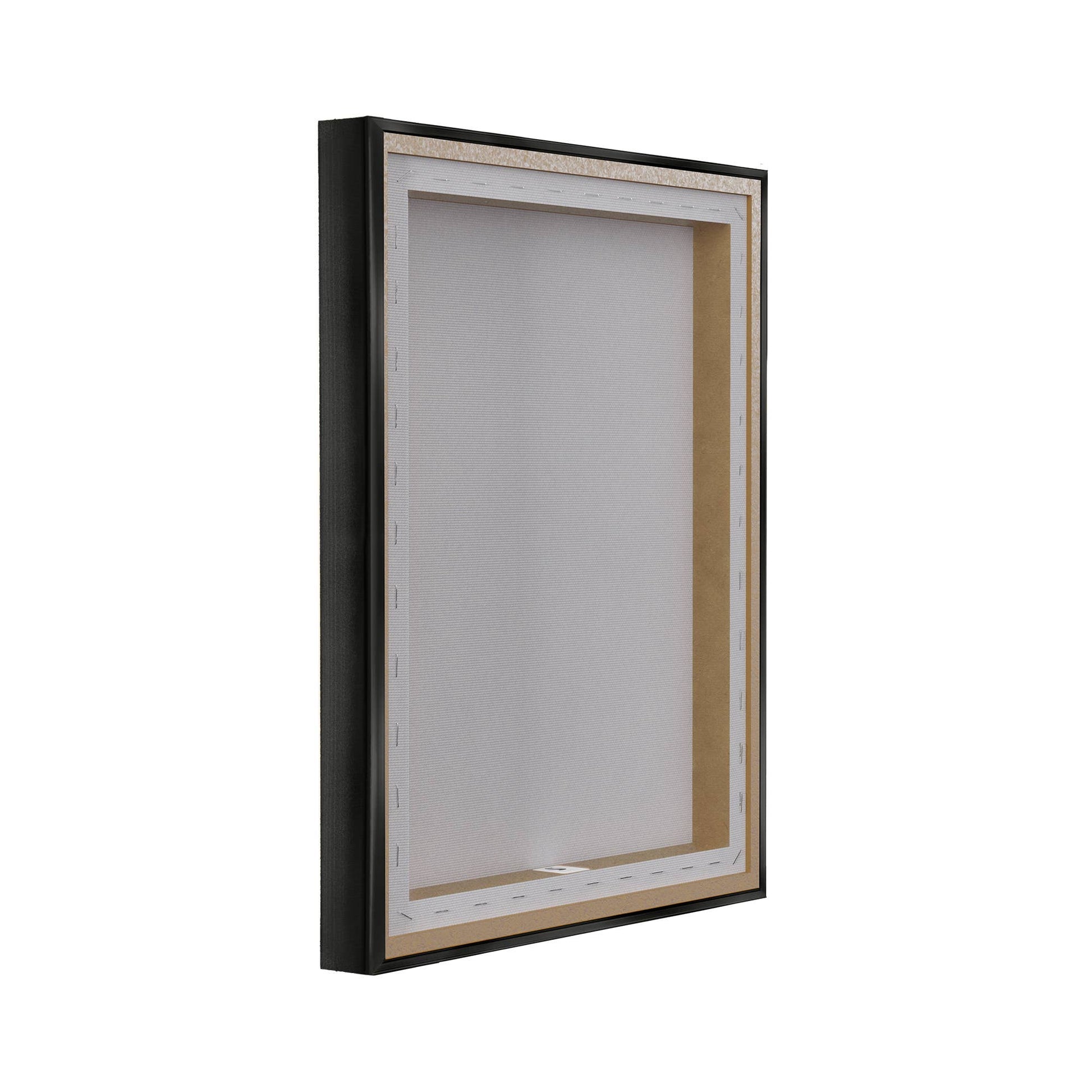 Peaceful Heron over Abstract - Framed Wall Art