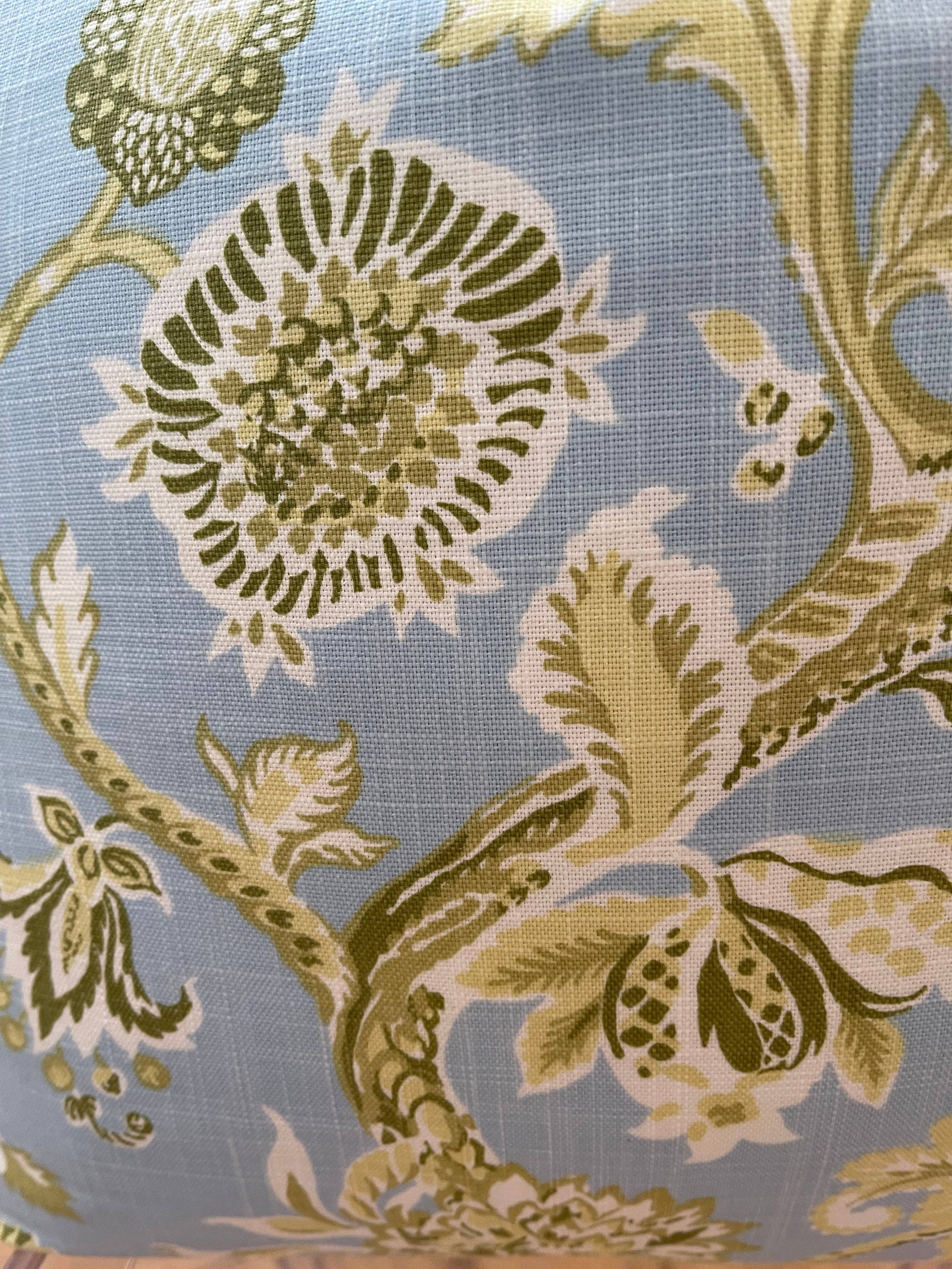 Isabella Floral Throw Pillow with Feather Insert     