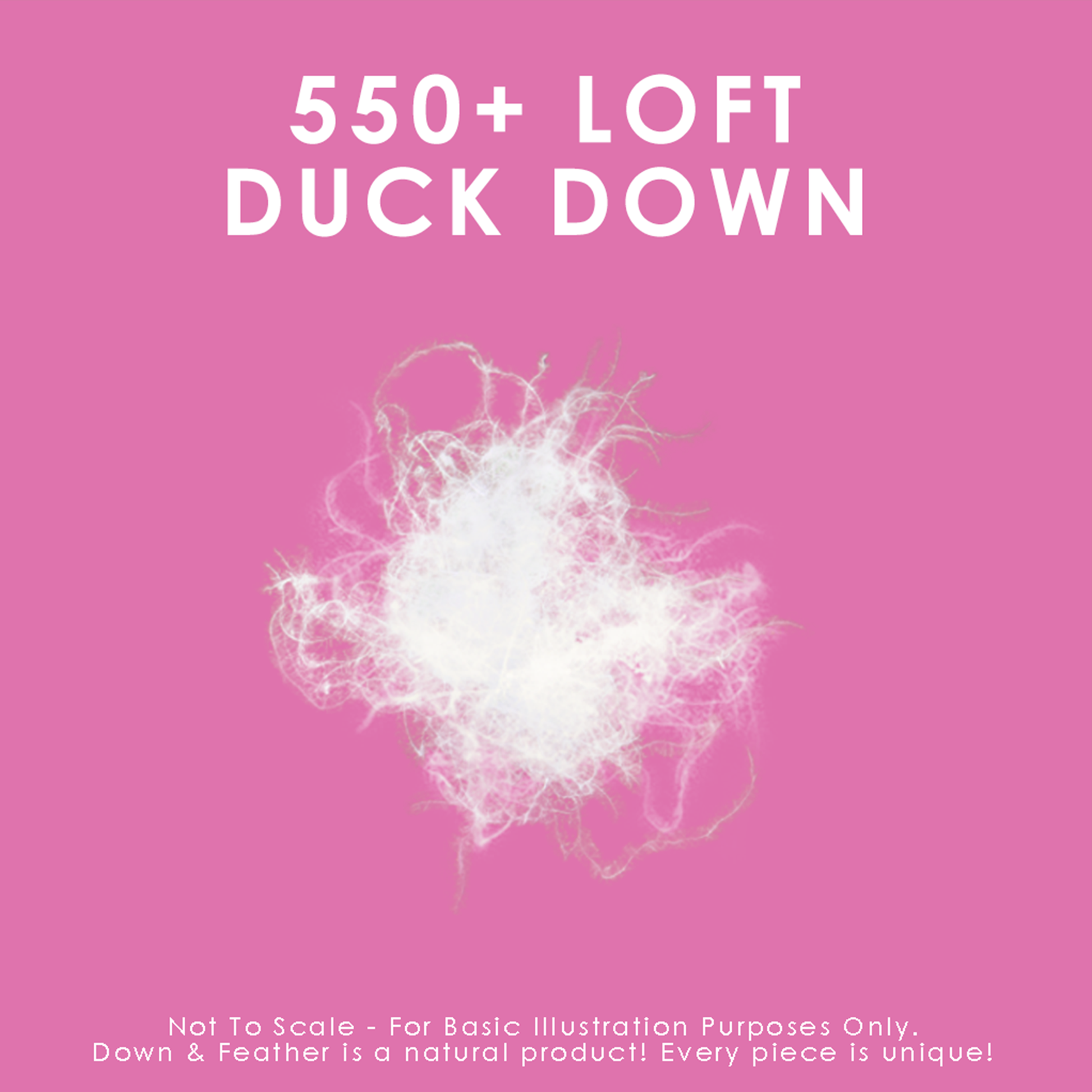 550 Loft White Down Pillow