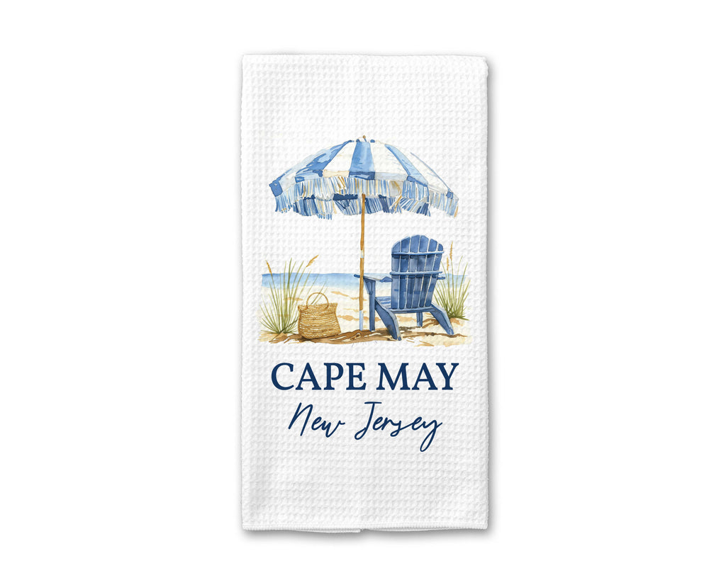 Custom Umbrella Beach Towel, Coastal Decor Customizable