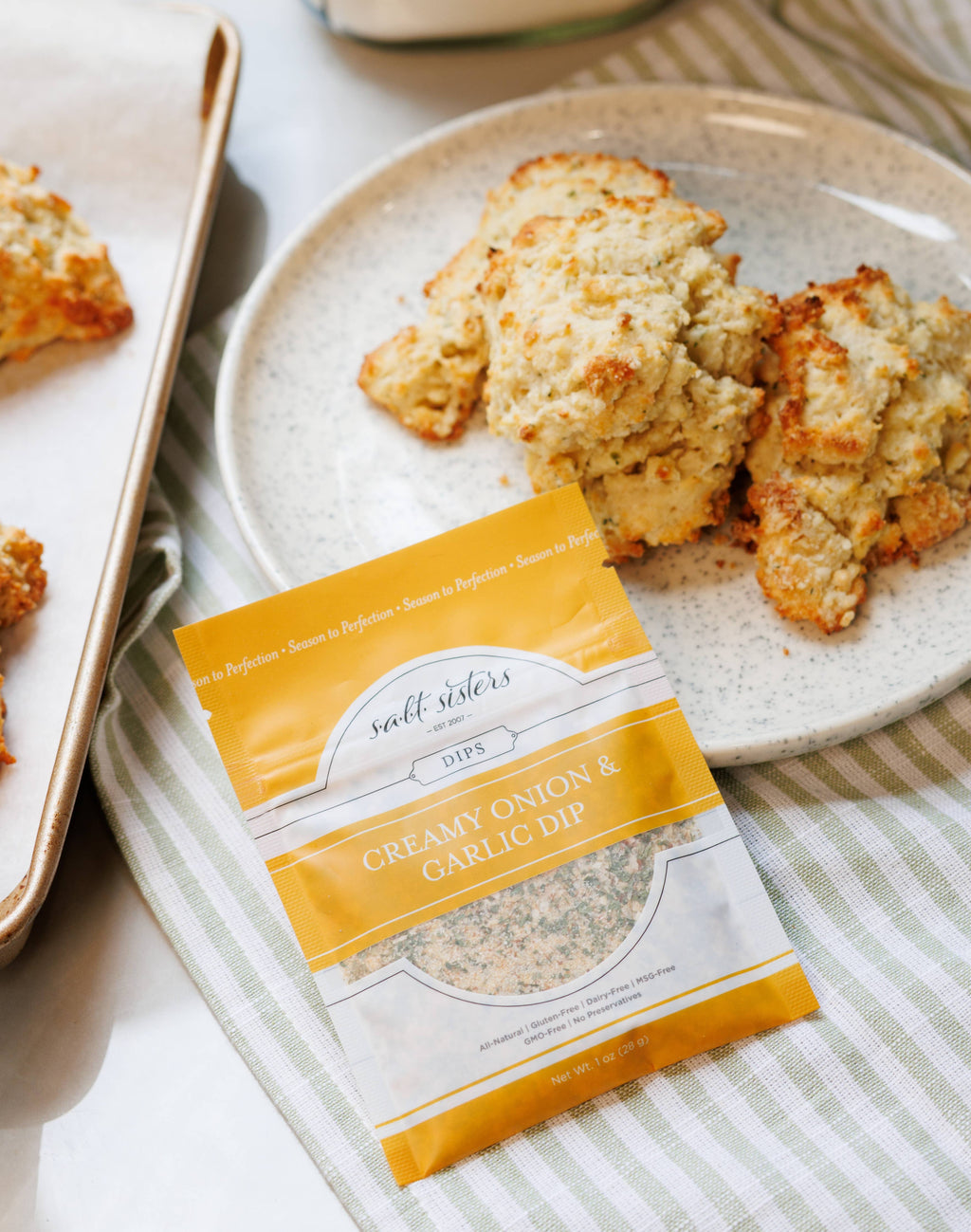 Dip Seasoning Mix - Creamy Onion & Garlic - Packaged Weights