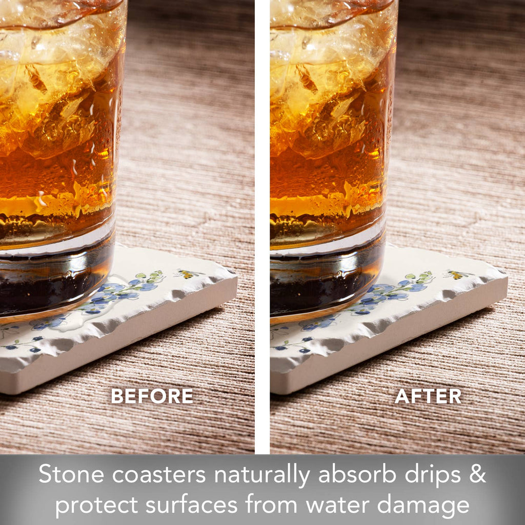 Name Drop Single Tumbled Tile Coaster-Seaside Egret